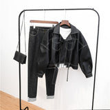 Women PU Leather Jacket Biker Motorcycle Coat Spring and Autumn Loose Short Coat Women's Jacket Top