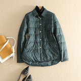 Women Winter Coats Puffer Jacket Down Coat Light Down White Duck Down Shirt Longer In The Rear