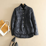 Women Winter Coats Puffer Jacket Down Coat Light Down White Duck Down Shirt Longer In The Rear