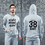 Men Graphic Hoodie Autumn and Winter Never Broke Again Youth Rapper Hoodie Sweatshirt