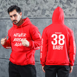 Men Graphic Hoodie Autumn and Winter Never Broke Again Youth Rapper Hoodie Sweatshirt