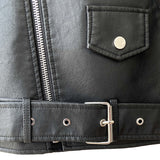 Women PU Leather Jacket Biker Motorcycle Coat Spring and Autumn Slim Thin Coat Motorcycle Clothing Women's Clothing
