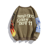 Kanye West KSG Hoodie Smiley Autumn and Winter round Neck Sweater