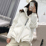 Women Winter Coats Puffer Jacket Down Coat Autumn and Winter Glossy Down Jacket Women's Short Loose Glossy Coat