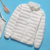Women Winter Coats Puffer Jacket Down Coat Ultra-Thin Down Jacket Women's Stand Collar Lightweight Fall Winter Coat