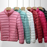 Women Winter Coats Puffer Jacket Down Coat Ultra-Thin Down Jacket Women's Stand Collar Lightweight Fall Winter Coat