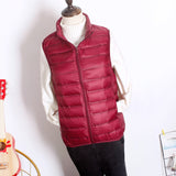 Women Winter Coats Puffer Jacket Down Coat Down Jacket Waistcoat Women's Short Lightweight Stand Collar Vest Warm