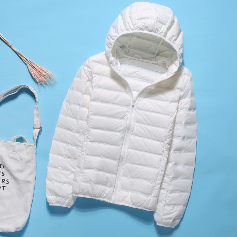Women Winter Coats Puffer Jacket Down Coat Lightweight Down Jacket Female Short Type Hooded Jacket