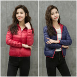 Women Winter Coats Puffer Jacket Down Coat Autumn and Winter Double-Sided Hooded Lightweight Down Jacket Coat