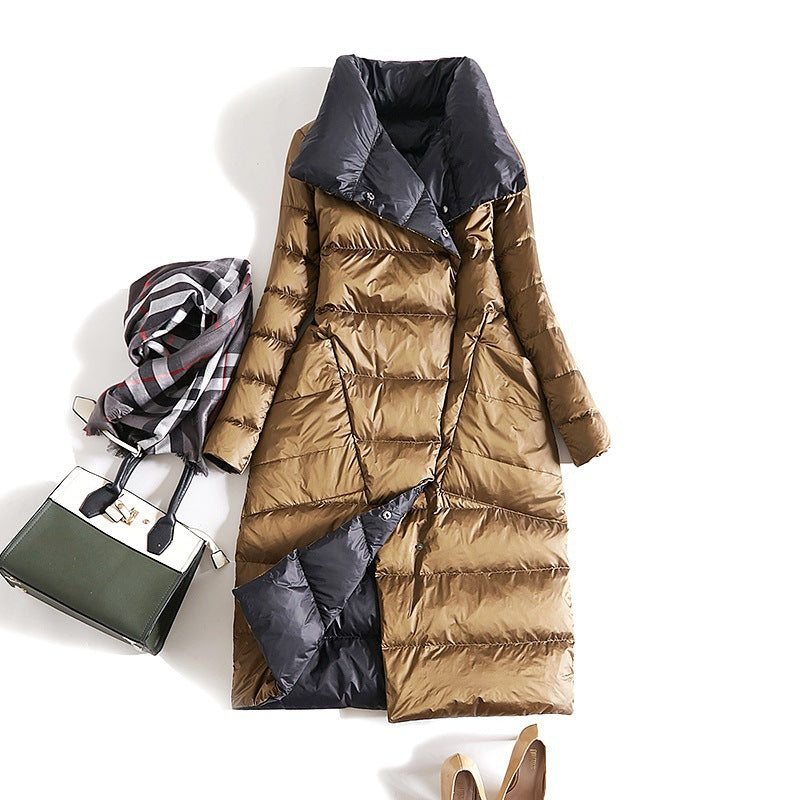 Women Winter Coats Puffer Jacket Down Coat Autumn and Winter Lightweight White Duck Down Jacket Women's Stand Collar