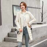 Women Winter Coats Puffer Jacket Down Coat Fall Winter Fashion Shirt Collar Down Jacket Long Sleeve Coat