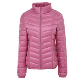 Women Winter Coats Puffer Jacket down Coat Lightweight down Jacket Women's Short Twill Slim Stand Collar Jacket