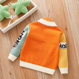 Boys Sweater Children's Autumn Clothing Knitted Pullover Multicolor Cute Baby Letter Sweater