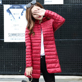 Women Winter Coats Puffer Jacket Down Coat Autumn and Winter Down Jacket Light and Thin Inner Stand Collar Coat
