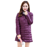 Women Winter Coats Puffer Jacket Down Coat Autumn and Winter Down Jacket Light and Thin Inner Stand Collar Coat