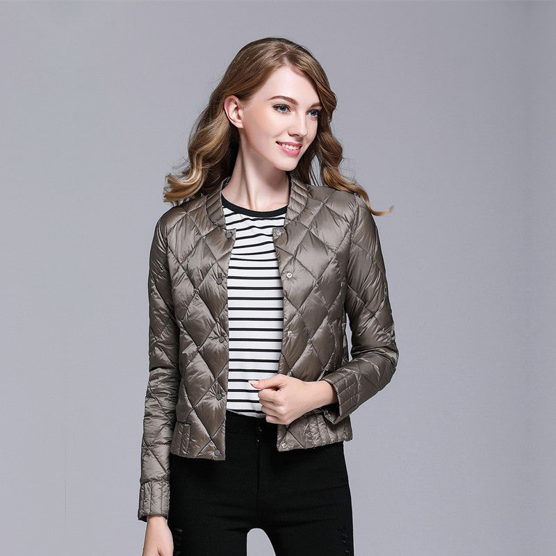 Women Winter Coats Puffer Jacket Down Coat Autumn and Winter Lightweight Down Jacket Women's Short Stand Collar Down Jacket