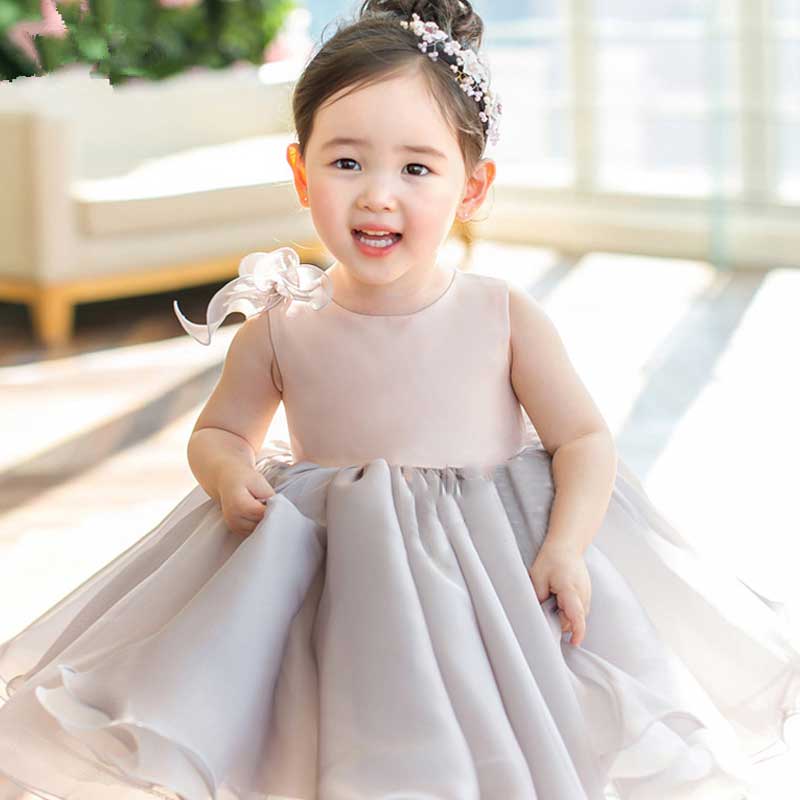 Princess Charlotte Flower Girl Dress Children's Autumn and Winter Wedding Piano Birthday Costume Princess Dress
