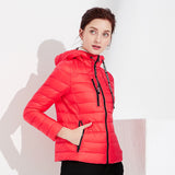 Women Winter Coats Puffer Jacket down Coat Autumn Winter Lightweight down Jacket Female plus Size Short Hood