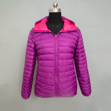 Women Winter Coats Puffer Jacket Down Coat Fall/Winter White Duck Down Jacket Women Stand Collar Double-Sided Wear