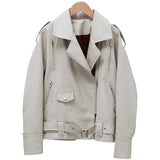 Women PU Leather Jacket Biker Motorcycle Coat Women's Spring Suit Short Jacket