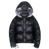 Women Winter Coats Puffer Jacket Down Coat Winter Down Jacket Female Autumn and Winter Double-Sided Wear Glossy Fox Fur Color