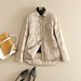 Women Winter Coats Puffer Jacket Down Coat Light Down White Duck Down Shirt Longer In The Rear
