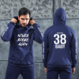 Men Graphic Hoodie Autumn and Winter Never Broke Again Youth Rapper Hoodie Sweatshirt
