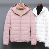 Women Winter Coats Puffer Jacket Down Coat Fall/Winter Lightweight Down Jacket Female Short Hood