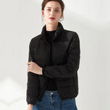 Women Winter Coats Puffer Jacket down Coat Seamless Integrated Lightweight Stand Collar Outdoor Thin Autumn and Winter Women's Coat