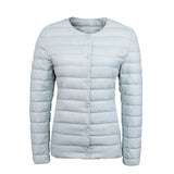 Women Winter Coats Puffer Jacket Down Coat Lightweight Round Neck V-neck Short Coat Autumn and Winter Women's Clothing