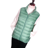Women Winter Coats Puffer Jacket Down Coat Down Jacket Waistcoat Women's Short Lightweight Stand Collar Vest Warm