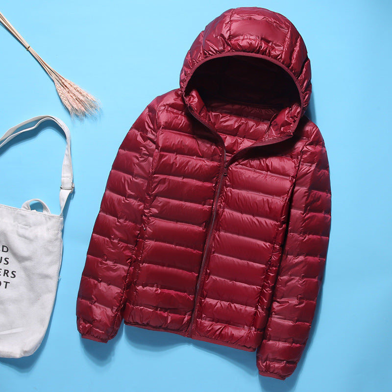 Women Winter Coats Puffer Jacket Down Coat Lightweight Down Jacket Female Short Type Hooded Jacket