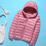 Women Winter Coats Puffer Jacket Down Coat Lightweight Down Jacket Female Short Type Hooded Jacket