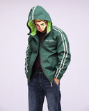 Black Varsity Jacket Racer Jacket Motorcycle Cycling Clothing Men's Spring and Autumn Retro Biker's Jacket