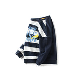 Children Boy Hoodie Spring Children's Clothing Boys' Bathroom Stripes