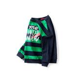 Children Boy Hoodie Spring Children's Clothing Boys' Bathroom Stripes