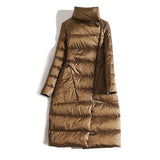 Women Winter Coats Puffer Jacket Down Coat Autumn and Winter Lightweight White Duck Down Jacket Women's Stand Collar