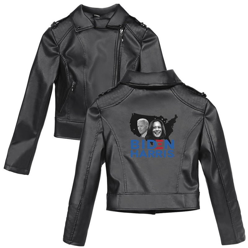 Graphic Leather Jacket Women's Leather Jacket