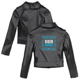 Graphic Leather Jacket Women's Leather Jacket