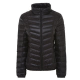 Women Winter Coats Puffer Jacket down Coat Lightweight down Jacket Women's Short Twill Slim Stand Collar Jacket