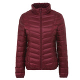 Women Winter Coats Puffer Jacket down Coat Lightweight down Jacket Women's Short Twill Slim Stand Collar Jacket