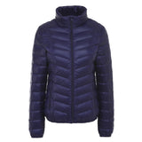 Women Winter Coats Puffer Jacket down Coat Lightweight down Jacket Women's Short Twill Slim Stand Collar Jacket