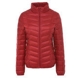 Women Winter Coats Puffer Jacket down Coat Lightweight down Jacket Women's Short Twill Slim Stand Collar Jacket