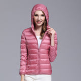 Women Winter Coats Puffer Jacket down Coat Autumn and Winter Lightweight down Jacket Hooded Autumn and Winter Women's Coat