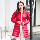 Women Winter Coats Puffer Jacket Down Coat Autumn and Winter Down Jacket Light and Thin Inner Stand Collar Coat