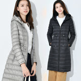 Women Winter Coats Puffer Jacket down Coat Autumn and Winter down Jacket Hooded Mid-Length Warm Waist Jacket