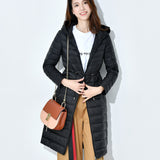 Women Winter Coats Puffer Jacket down Coat Autumn and Winter down Jacket Hooded Mid-Length Warm Waist Jacket