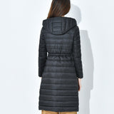 Women Winter Coats Puffer Jacket down Coat Autumn and Winter down Jacket Hooded Mid-Length Warm Waist Jacket