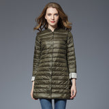 Women Winter Coats Puffer Jacket Down Coat Down Jacket Female Winter Light Round Neck White Duck Down Coat