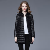 Women Winter Coats Puffer Jacket Down Coat Down Jacket Female Winter Light Round Neck White Duck Down Coat